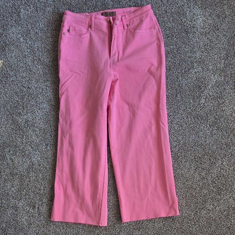 Judy blue pink cropped jeans